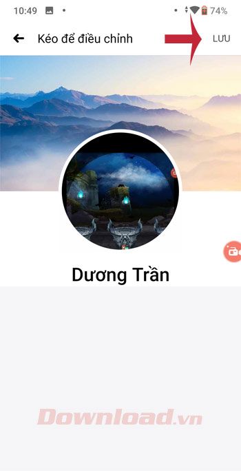 Lưu ảnh bìa trên Facebook