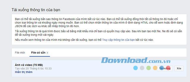 Giao diện chính của Facebook