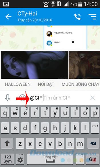 Chọn ảnh GIF Halloween