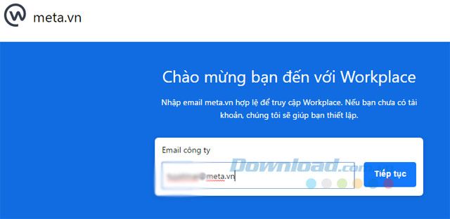 Nhập địa chỉ email của công ty