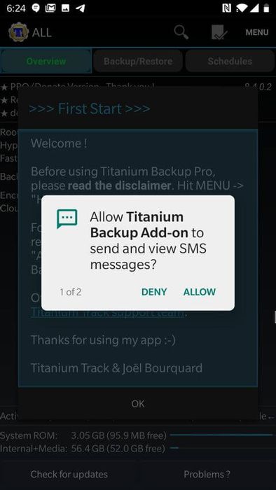 App Mytour Titanium Backup 