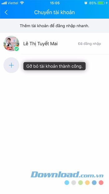 Gỡ thành công