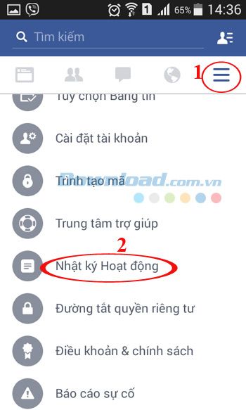 Xem nhật ký hoạt động trên Facebook