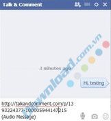 Bình luận bằng giọng nói, gửi tin nhắn thoại trên Facebook qua Chrome