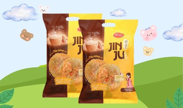 Bánh gạo Richy Jinju Gold vị chà bông đóng gói 168g (dành cho trẻ từ 1 tuổi trở lên)