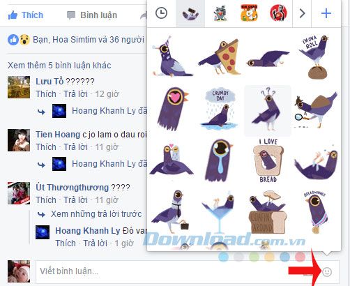 Bình luận về chú chim tím