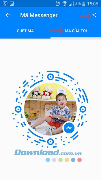 Mã của tôi trong Facebook Messenger