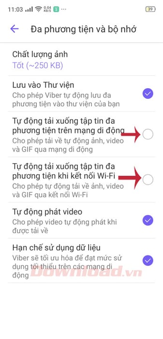 Huỷ chọn đồng bộ ảnh