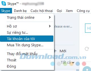 Xác định ID của người gọi Skype