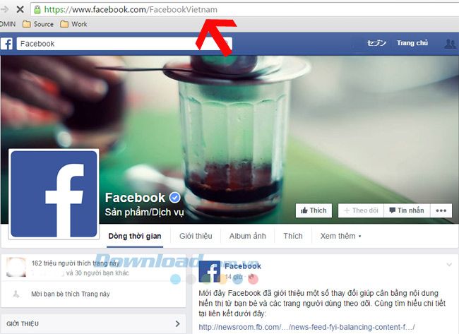 Hướng dẫn xem Fanpage của Facebook bản Việt Nam