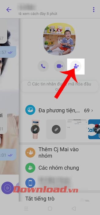 Click vào Tài khoản