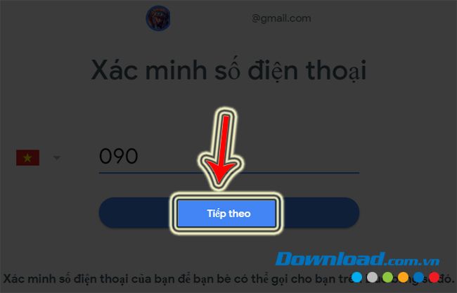 Nhập số điện thoại của bạn