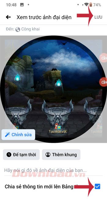 Thay đổi hình đại diện trên Facebook