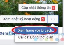 Xem trang cá nhân theo tư cách khác