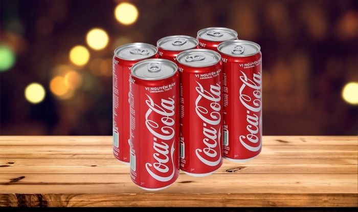 Bộ 6 lon nước ngọt Coca-Cola vị gốc 320 ml