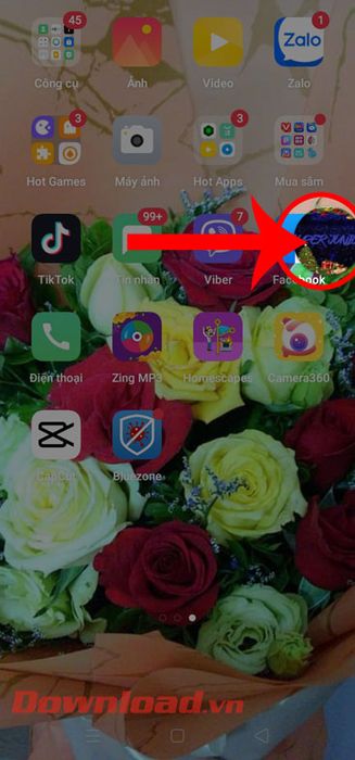 Chạm vào ảnh đại diện