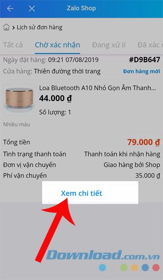 Nhấn vào Xem chi tiết