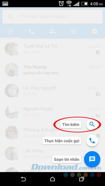 Tìm kiếm cuộc trò chuyện