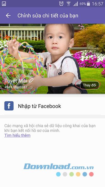 Thay đổi ảnh