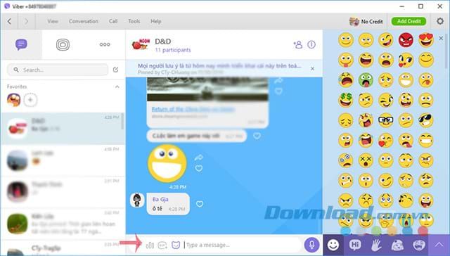 Tạo bình chọn trên ứng dụng Viber