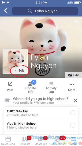 Trang cá nhân trên Facebook