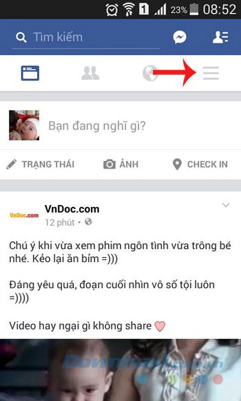 Facebook dành cho hệ điều hành Android