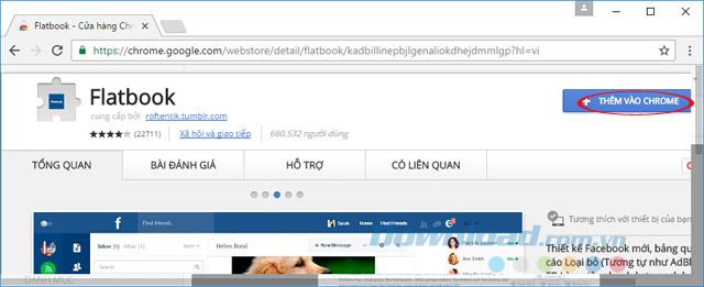 Cài đặt Flatbook trên Chrome