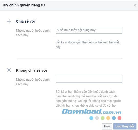 Tùy chỉnh quyền riêng tư trên Facebook