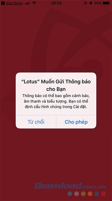Lotus muốn gửi thông báo cho bạn