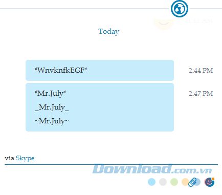 Skype không nhận được font chữ