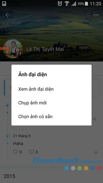 Thay đổi hình đại diện