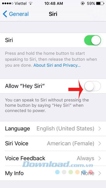 Bật Siri khi rảnh tay