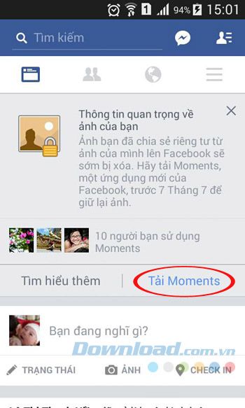 Tải ứng dụng Moments