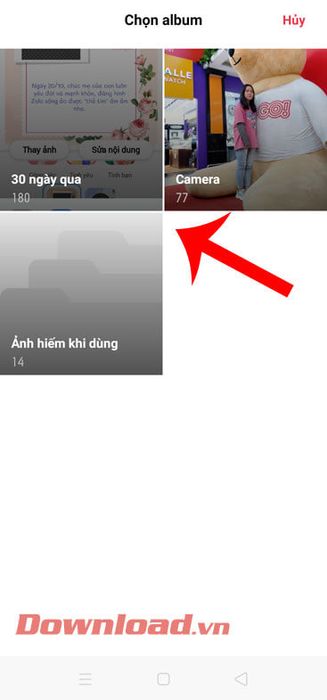 Chọn ảnh từ thư viện