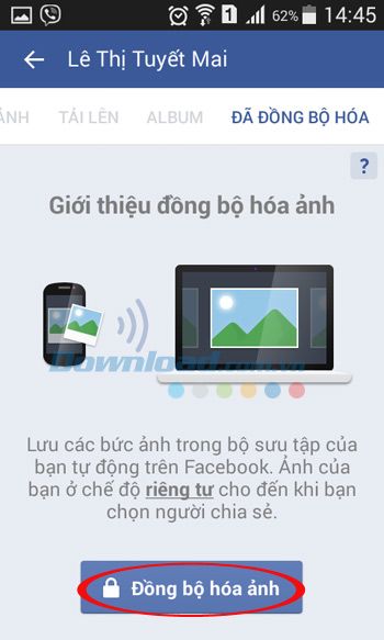 Đồng bộ hóa ảnh trên Facebook