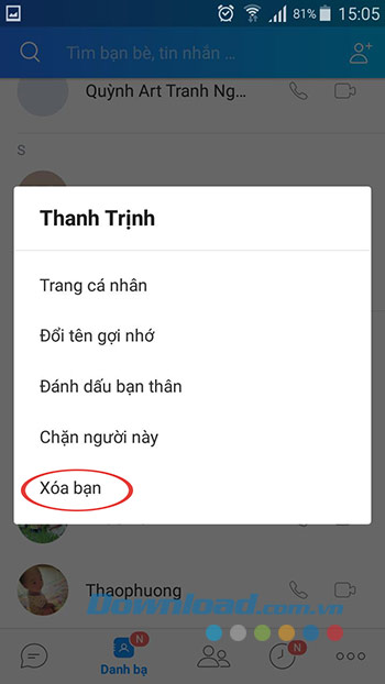 Loại bỏ bạn