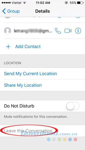 Rời cuộc trò chuyện