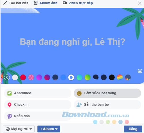 Trạng thái trên Facebook