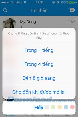 Chọn thời điểm