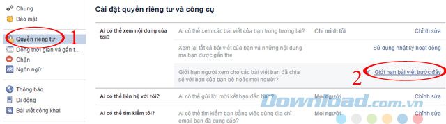 Hạn chế bài viết trước đó