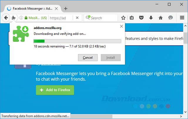 Cài đặt Facebook Messenger