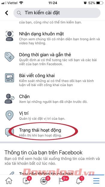 Trạng thái hoạt động