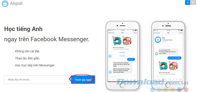 Nhập địa chỉ email Facebook