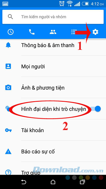 Hình đại diện trong trò chuyện