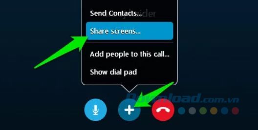 Chia sẻ màn hình Skype