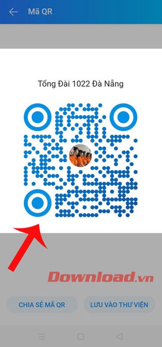 QR code của tổng đài