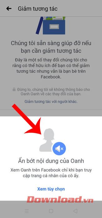 Click vào tab Ẩn bớt nội dung