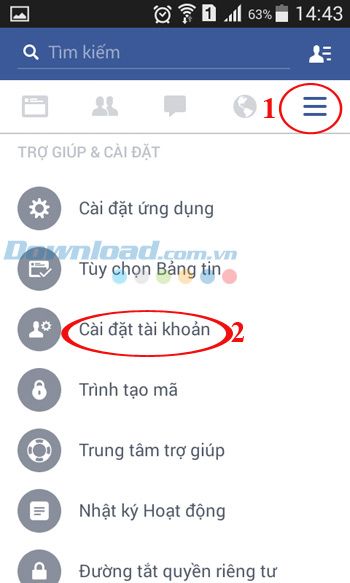 Thiết lập tài khoản Facebook