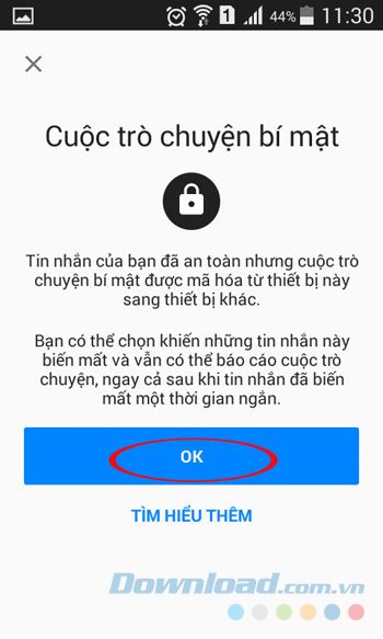 Đồng ý trò chuyện ẩn danh