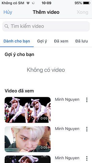 Tìm kiếm video trên Facebook